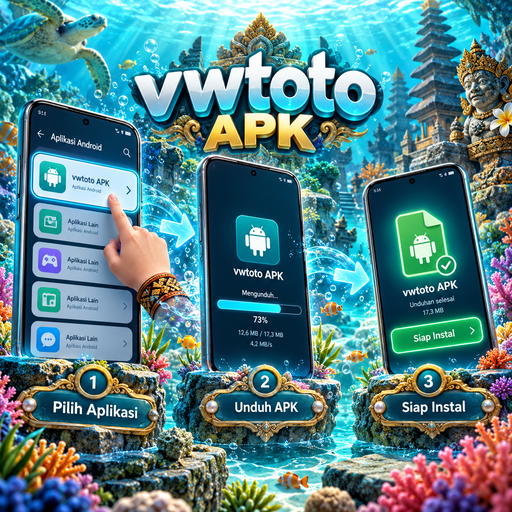Ilustrasi panduan instalasi vwtoto di Android